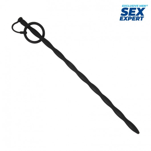 Черный стимулятор уретры Sex Expert - Sex Expert - купить с доставкой в Махачкале