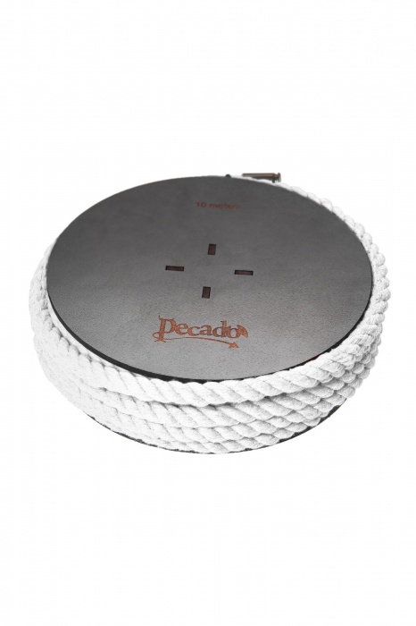 Белая веревка для шибари на катушке - 10 м. - Pecado - купить с доставкой в Махачкале