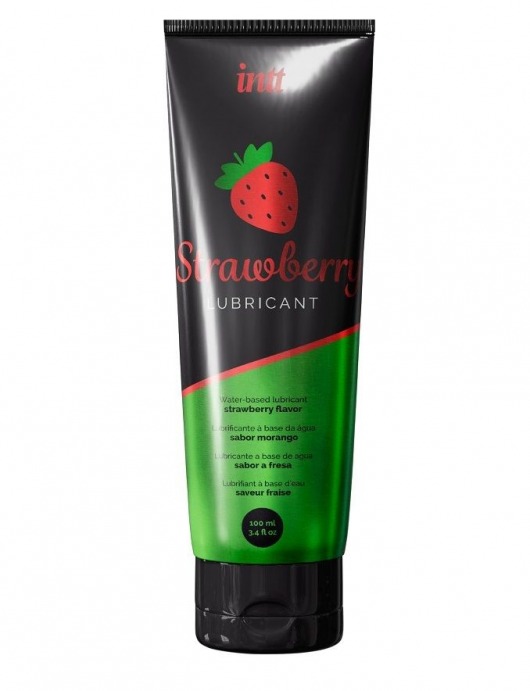 Смазка на водной основе с ароматом клубники Strawberry Lubricant - 100 мл. - INTT - купить с доставкой в Махачкале