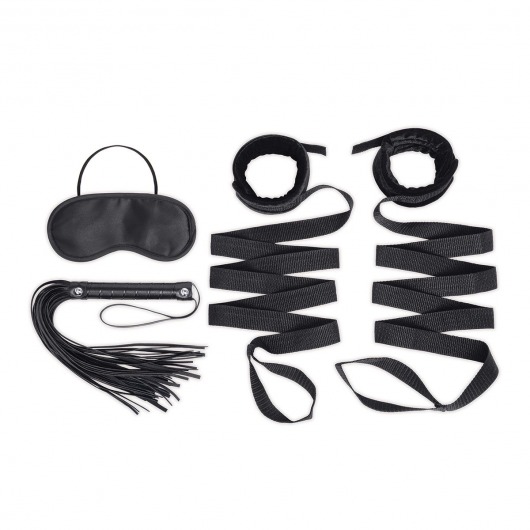 Эротический набор 4PC Bondage Bed Strap   Flogger Kit - Lux Fetish - купить с доставкой в Махачкале