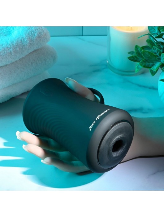 Черный вибромастурбатор с гироскопом Gyro Stroke - Zero Tolerance - в Махачкале купить с доставкой