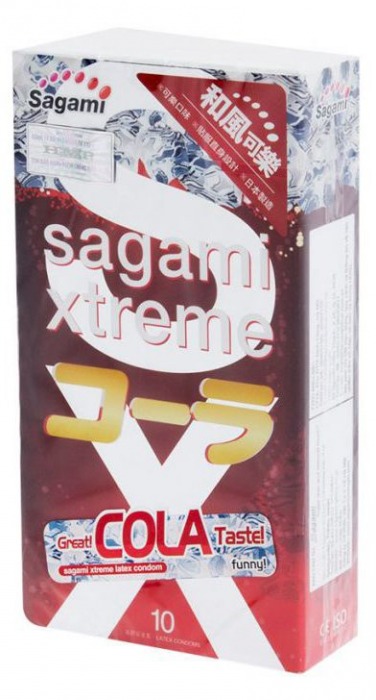 Ароматизированные презервативы Sagami Xtreme COLA - 10 шт. - Sagami - купить с доставкой в Махачкале