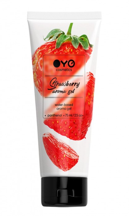 Лубрикант на водной основе OYO Aroma Gel Strawberry с ароматом клубники - 75 мл. - OYO - купить с доставкой в Махачкале