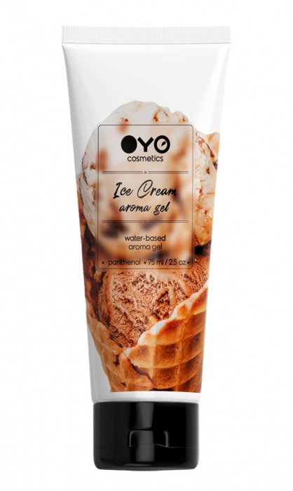 Лубрикант на водной основе OYO Aroma Gel Ice Cream с ароматом пломбира - 75 мл. - OYO - купить с доставкой в Махачкале