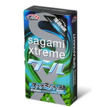 Презервативы Sagami Xtreme Mint с ароматом мяты - 10 шт. - Sagami - купить с доставкой в Махачкале