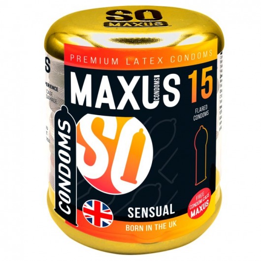 Презервативы анатомической формы Maxus Sensual - 15 шт. - Maxus - купить с доставкой в Махачкале