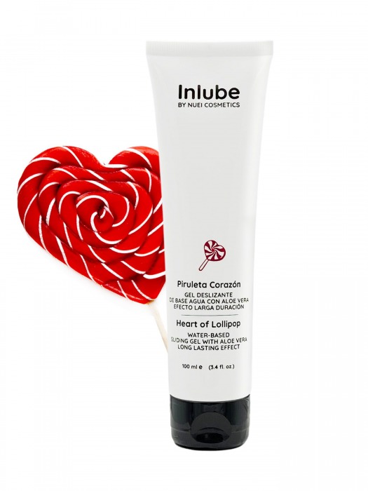 Смазка на водной основе Nuei Inlube Lollipop с алоэ вера и ароматом леденцов - 100 мл. - Nuei cosmetics - купить с доставкой в Махачкале