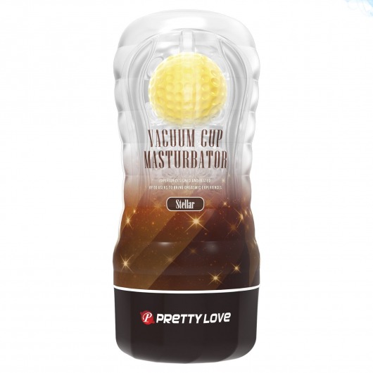 Прозрачный текстурированный мастурбатор Vacuum Cup Masturbator Stellar - Baile - в Махачкале купить с доставкой