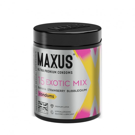Цветные ароматизированные презервативы MAXUS Exotic Mix - 15 шт. - Maxus - купить с доставкой в Махачкале