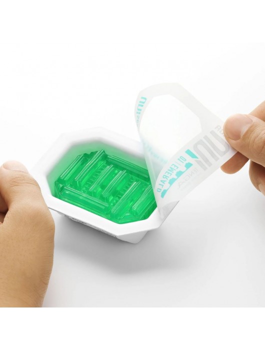 Зеленый мастурбатор-стимулятор Tenga Uni Emerald - Tenga - в Махачкале купить с доставкой