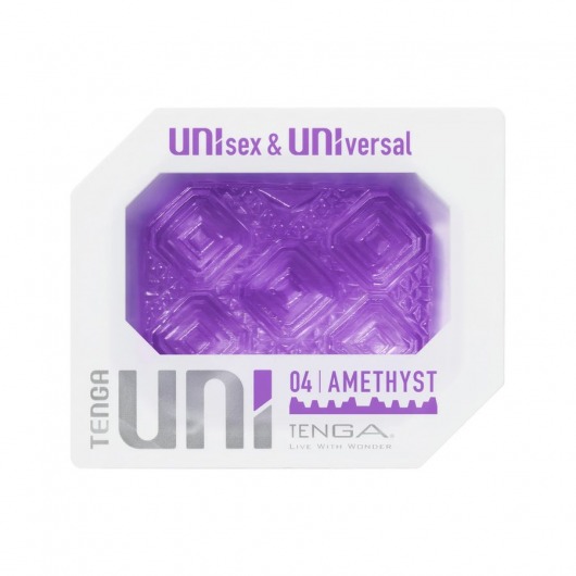 Фиолетовый мастурбатор-стимулятор Tenga Uni Amethyst - Tenga - в Махачкале купить с доставкой