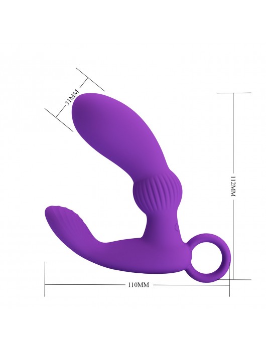 Фиолетовый вибромассажёр для массажа простаты Cayla - 11,2 см. - Baile - в Махачкале купить с доставкой