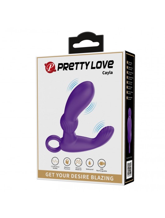 Фиолетовый вибромассажёр для массажа простаты Cayla - 11,2 см. - Baile - в Махачкале купить с доставкой