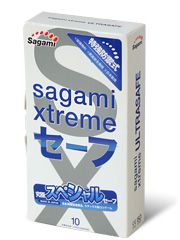 Презервативы Sagami Xtreme Ultrasafe с двойным количеством смазки - 10 шт. - Sagami - купить с доставкой в Махачкале