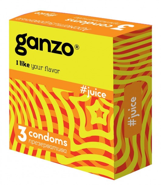 Ароматизированные презервативы Ganzo Juice - 3 шт. - Ganzo - купить с доставкой в Махачкале