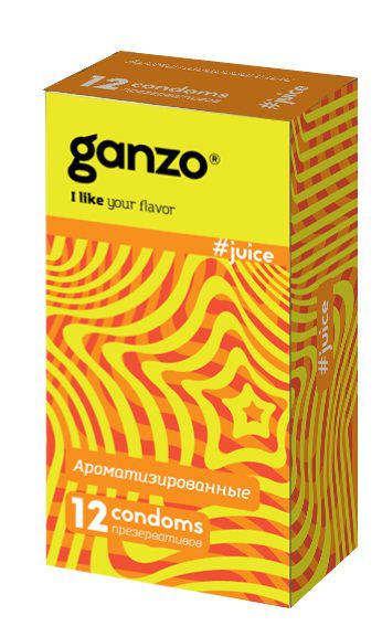 Ароматизированные презервативы Ganzo Juice - 12 шт. - Ganzo - купить с доставкой в Махачкале