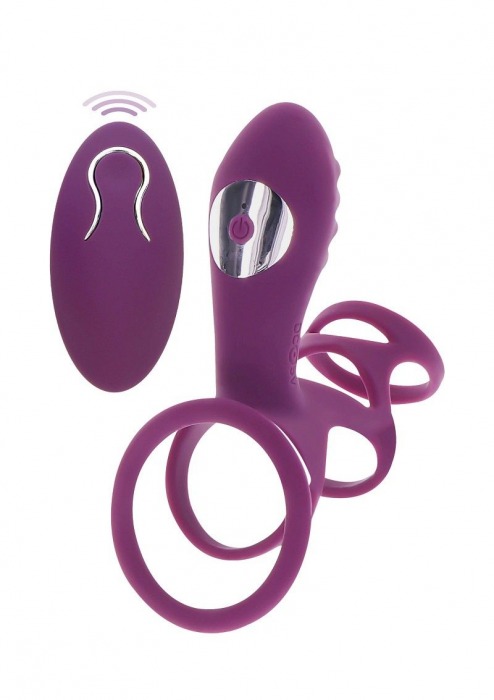 Фиолетовая эрекционная вибронасадка Halo Halo C-Ring Sleeve - Toy Joy - в Махачкале купить с доставкой