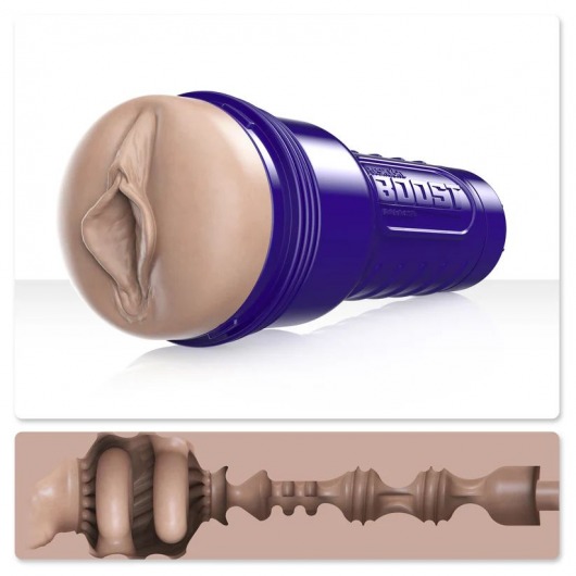 Телесный мастурбатор-вагина Fleshlight Boost Bang - Fleshlight - в Махачкале купить с доставкой
