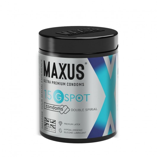 Гладкие презервативы Maxus G spot с двойной спиралью - 15 шт. - Maxus - купить с доставкой в Махачкале