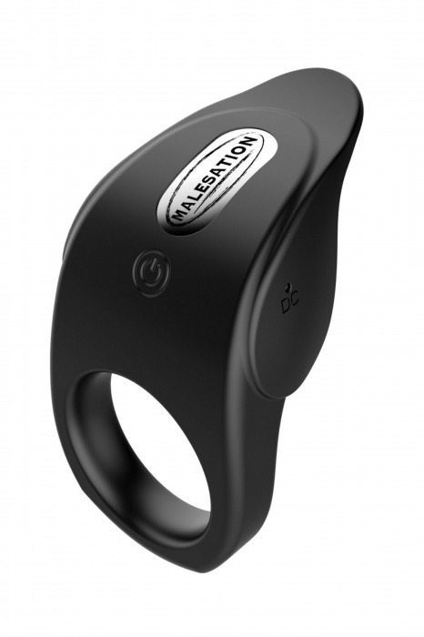 Черное эрекционное виброкольцо Vibro Lust Ring - MALESATION - в Махачкале купить с доставкой