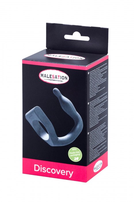 Эрекционное кольцо с вибровтулкой Discovery - MALESATION - в Махачкале купить с доставкой
