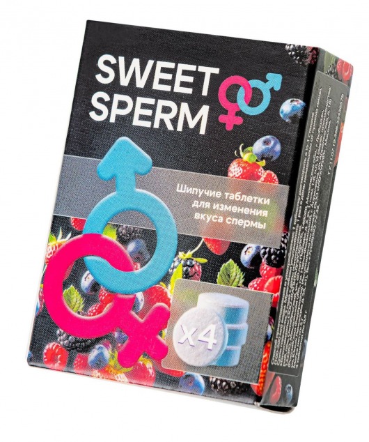 Шипучие таблетки для мужчин Sweet Sperm для изменения вкуса спермы (4 шт. по 0,5 гр.) - Капиталпродукт - купить с доставкой в Махачкале
