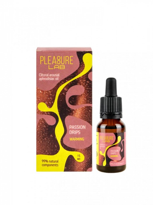 Капли с согревающим эффектом Passion Drips Warming - 15 мл. - Pleasure Lab - купить с доставкой в Махачкале