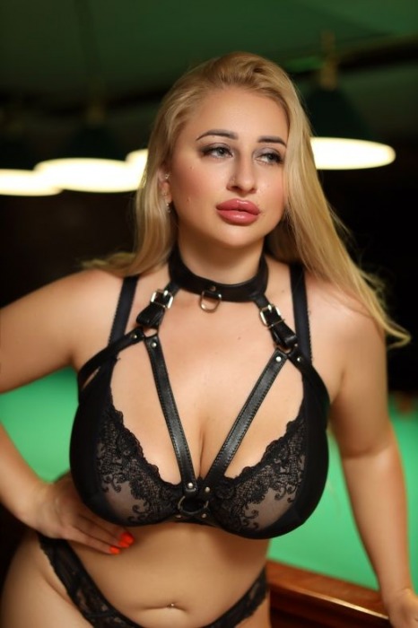 Черная кожаная сбруя с ошейником plus size из нежной кожи - БДСМ Арсенал - купить с доставкой в Махачкале