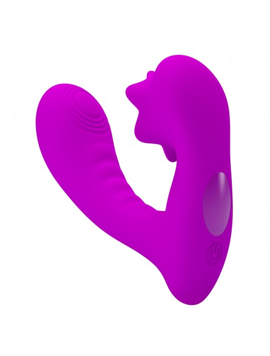 Лиловый вибратор Nadal для двойной стимуляции - Baile