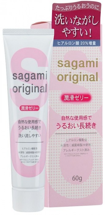 Гель-смазка на водной основе Sagami Original - 60 гр. - Sagami - купить с доставкой в Махачкале