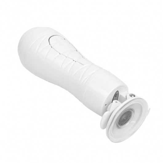 Мастурбатор-вагина Flora White с присоской и 12 режимами вибрации - Baile - в Махачкале купить с доставкой