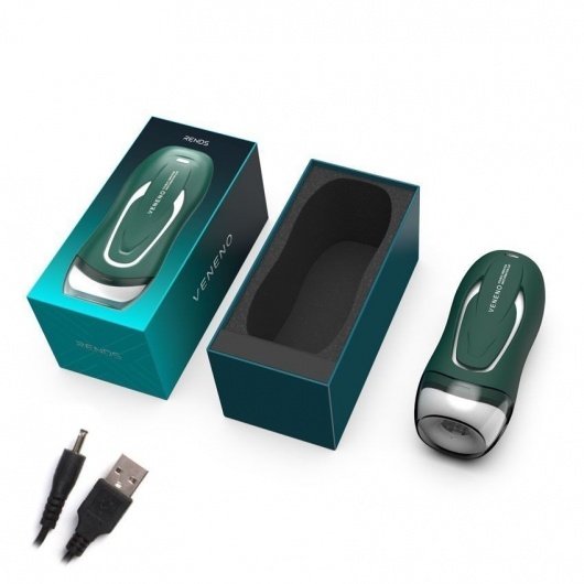 Зеленый вибромастурбатор с голосовым сопровождением Veneno - Rends - в Махачкале купить с доставкой