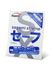 Презерватив Sagami Xtreme Ultrasafe с двойным количеством смазки - 1 шт. - Sagami - купить с доставкой в Махачкале