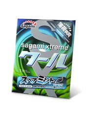 Презерватив Sagami Xtreme Mint с ароматом мяты - 1 шт. - Sagami - купить с доставкой в Махачкале