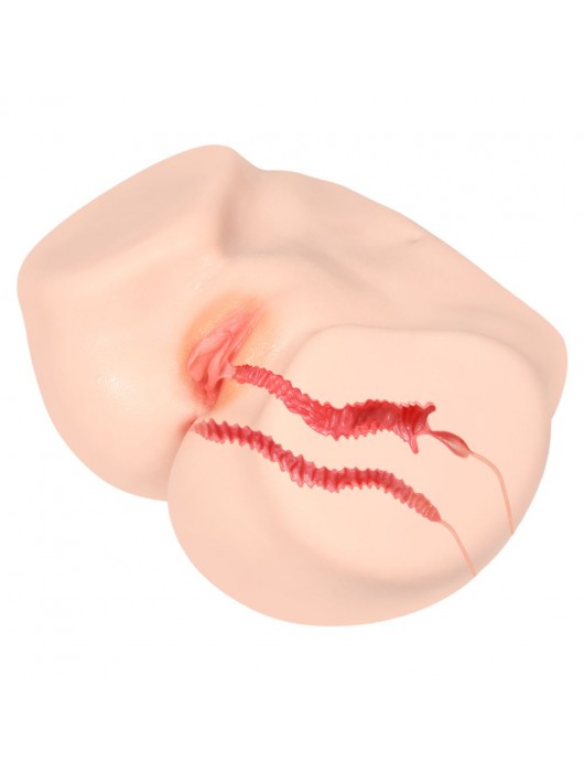 Мастурбатор-полуторс с двойным слоем материала Vanilla Onahole Real Vagina - KOKOS - в Махачкале купить с доставкой