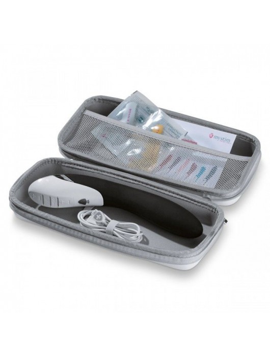 Вибратор с электростимуляцией Sizzling Simon Black Edition - 27 см. - MyStim - купить с доставкой в Махачкале