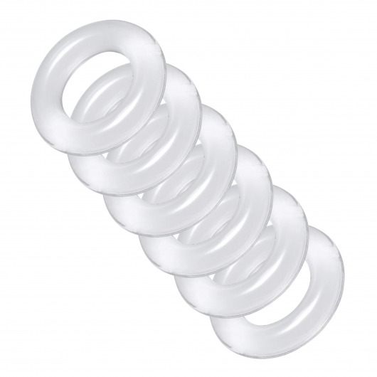 Комплект из 6 прозрачных эрекционных колец Ring Master Custom Ball Stretcher Kit - XR Brands - в Махачкале купить с доставкой