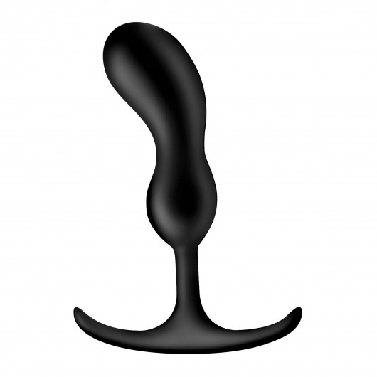 Черный массажер простаты с утяжелителями Premium Silicone Weighted Prostate Plug Medium - 16,3 см. - XR Brands - в Махачкале купить с доставкой