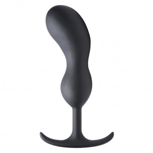 Черный массажер простаты с утяжелителями Premium Silicone Weighted Prostate Plug XL - 20,8 см. - XR Brands - в Махачкале купить с доставкой