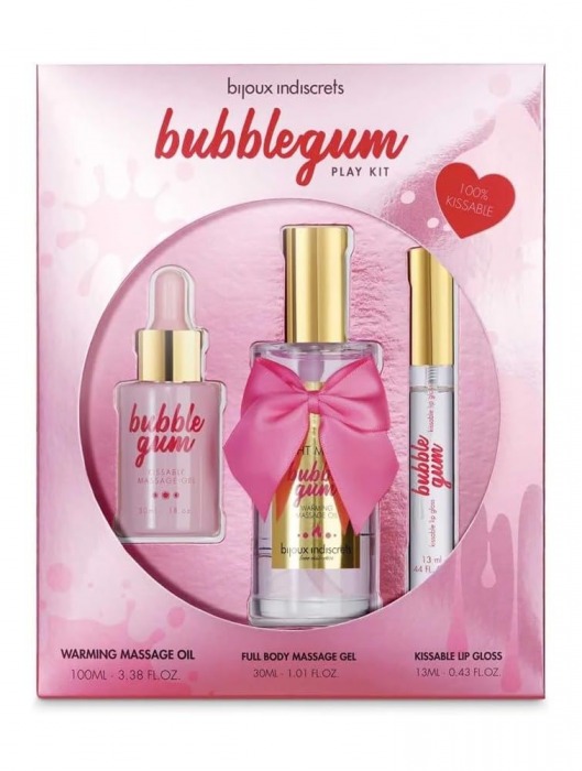 Набор средств для массажа и ласк Bubblegum Play Kit - Bijoux Indiscrets - купить с доставкой в Махачкале