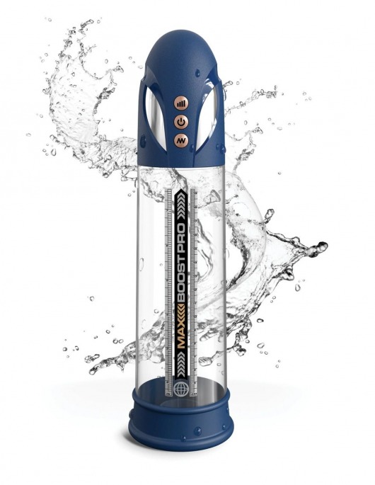 Синяя вакуумная автоматическая помпа Max Boost Pro Flow - Pipedream - в Махачкале купить с доставкой