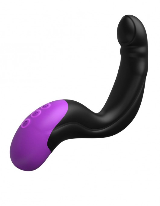 Черно-фиолетовый вибромассажёр простаты Hyper-Pulse P-Spot Massager - Pipedream - в Махачкале купить с доставкой