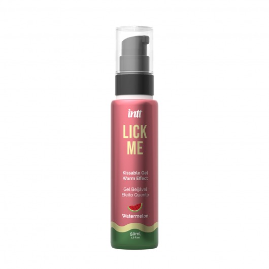 Гель Lick Me с согревающим эффектом и ароматом арбуза - 50 мл. - INTT - купить с доставкой в Махачкале