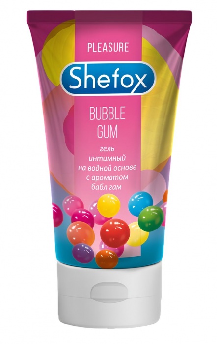Интимная гель-смазка Shefox «Бабл гам» - 50 мл. - Shefox - купить с доставкой в Махачкале
