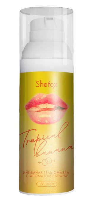 Интимная гель-смазка Shefox Premium «Тропический банан» - 50 мл. - Shefox - купить с доставкой в Махачкале