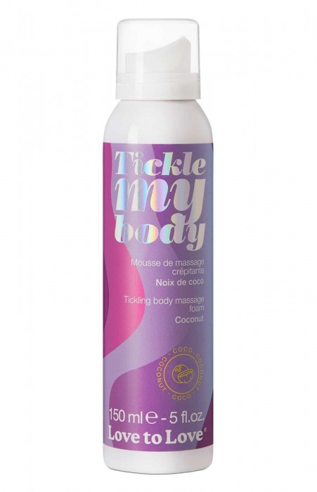 Массажная хрустящая пенка Tickle My Body Coconut с ароматом кокоса - 150 мл. - Love to Love - купить с доставкой в Махачкале