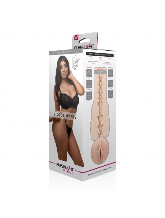 Мастурбатор-вагина Fleshlight Girls - Violet Myers Waifu - Fleshlight - в Махачкале купить с доставкой
