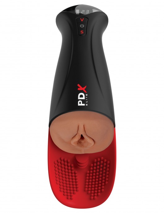 Мастурбатор-вагина в колбе с вибрацией Fuck-O-Matic Pro XL - Pipedream - в Махачкале купить с доставкой