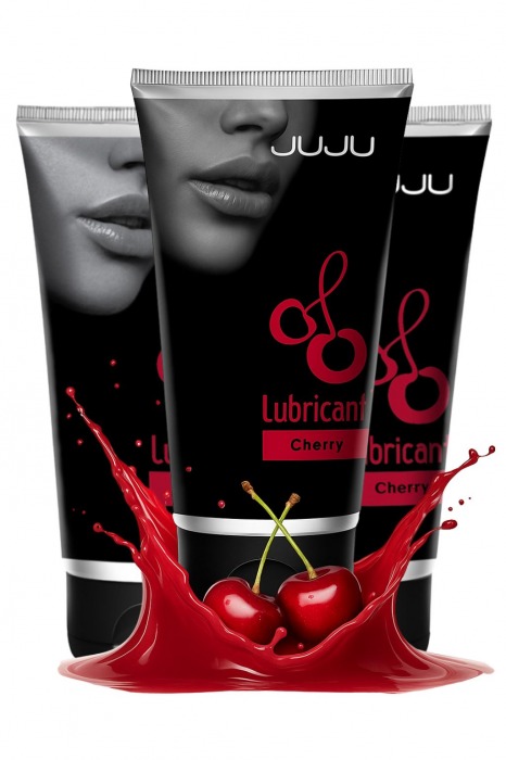 Набор из 3 съедобных лубрикантов JUJU со вкусом вишни - JuJu - купить с доставкой в Махачкале