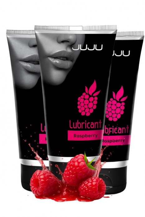 Набор из 3 съедобных лубрикантов JUJU со вкусом малины - JuJu - купить с доставкой в Махачкале